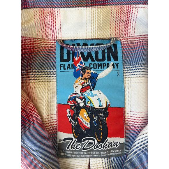 Dixxon Flannel Mick Doohan Plaid Button Up Flannel Limited Edition Women's Small - Picture 2 of 6
